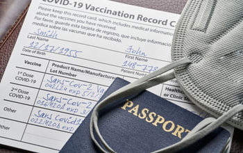 Passport, mask, CDC, vaccination, card, records, proof, COVID-19, vaccines, boosters
