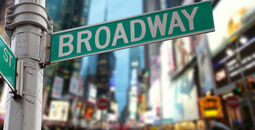 NYC Broadway sign, New York City, 
