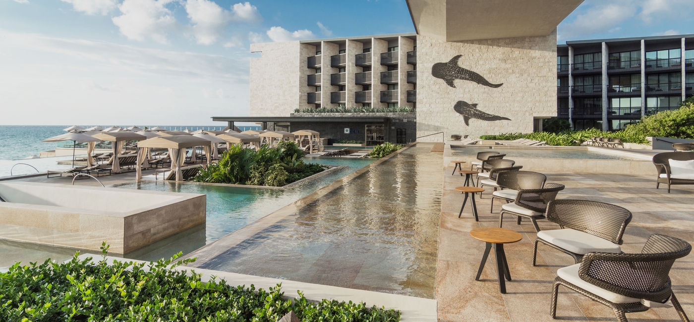 Image: PHOTO: A view of the Grand Hyatt Playa del Carmen. (photo via Grand Hyatt Playa del Carmen)