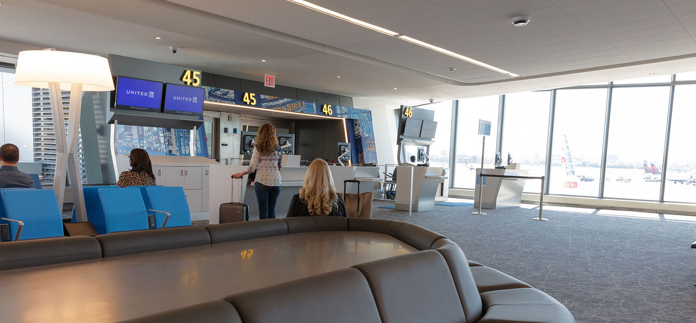 Image: PHOTO: United Airlines' gate area at LaGuardia Airport. (photo via United Airlines)