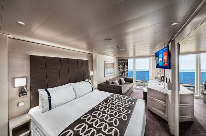 Deluxe Balcony Stateroom on MSC Euribia Cruise ship room