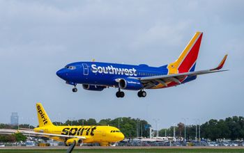 Southwest Airlines, Austin&ndash;Bergstrom International Airport, Austin, Texas, Spirit Airlines, airplanes, runway, airport