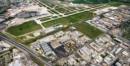 Aerial view of San Antonio International Airport
