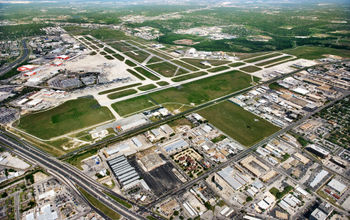Aerial view of San Antonio International Airport