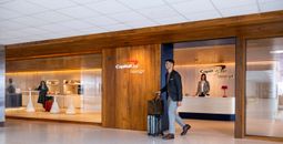 Capital One Lounge at Washington Dulles International Airport.