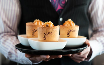 Twiice edible coffee cups served on Air New Zealand