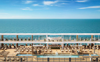 The view from the pool deck on Silver Nova.
