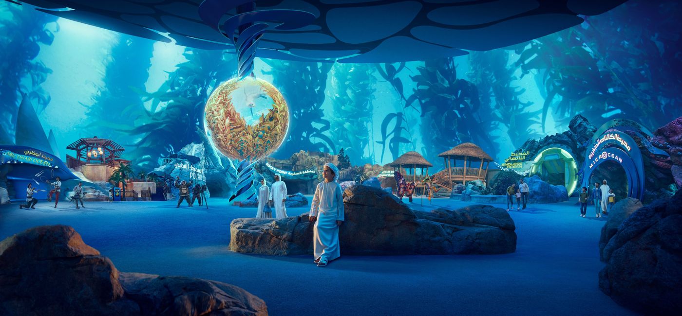 Image: A rendering of the OneOcean realm at SeaWorld Yas Island. (Photo Credit: SeaWorld)