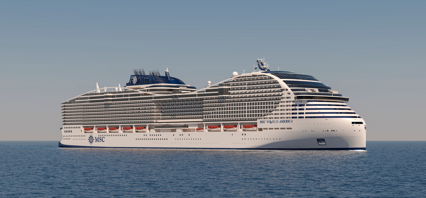 Image: A rendering of MSC World America. (Courtesy of MSC Cruises)