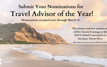 ASTA's Travel Advisor of the Year Award