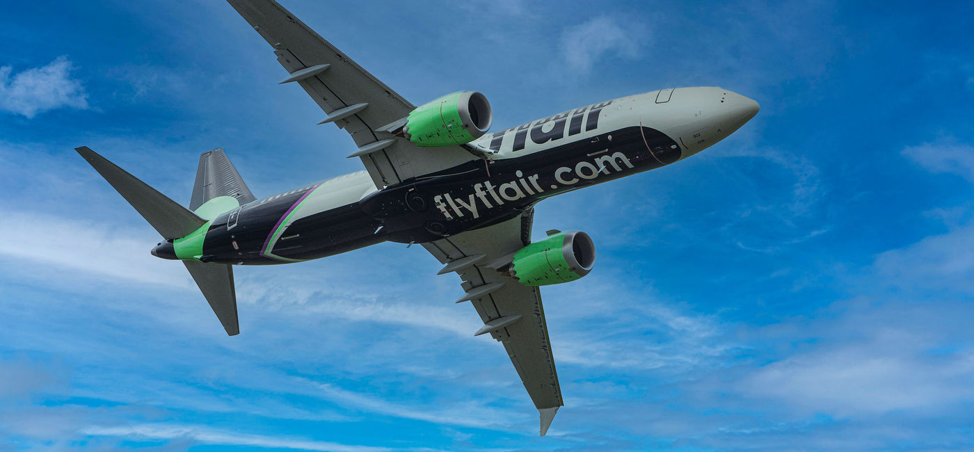 Image: A Flair Airlines plane. (Photo Credit: Flair)