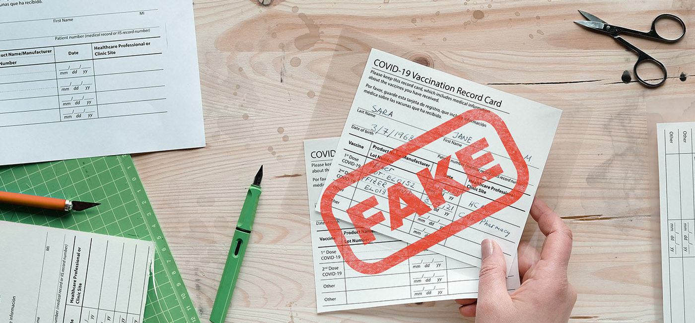 Image: Using a fake vaccine card is illegal. (photo courtesy metamorworks/iStock/Getty Images Plus)