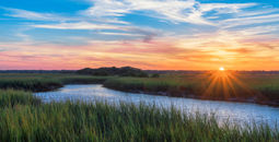 Sunset over Matanzas River in St. Augustine