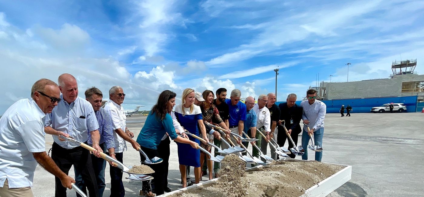 Image: Local and state officials break ground on the new Concourse A expansion at Key West International Airport. (photo via Key West International Airport) ((photo via Key West International Airport))