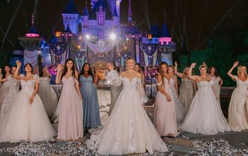 Disney, Disneyland, Sleeping Beauty Castle, brides, gowns, wedding dresses, princesses