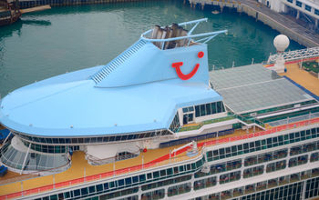 A docked TUI cruise ship