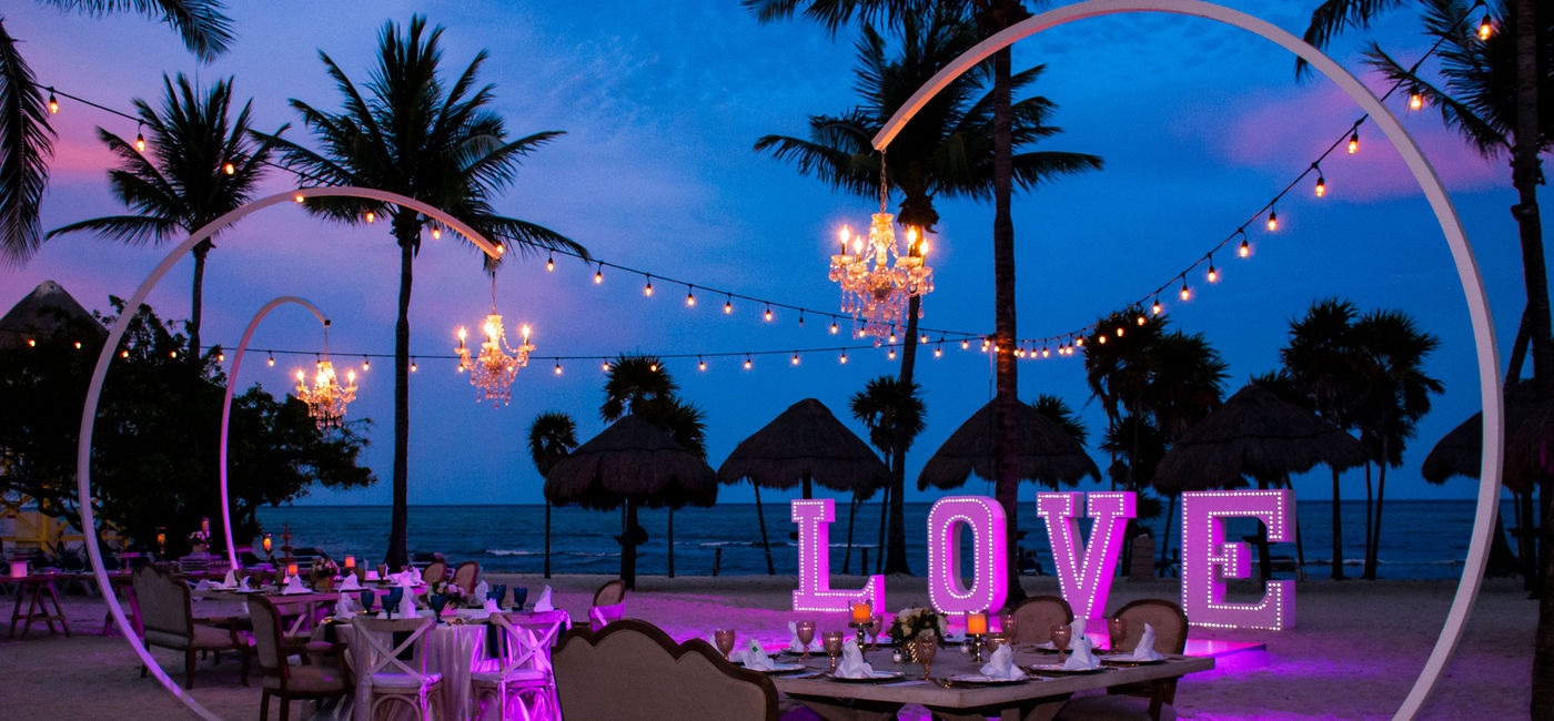 Image: Wedding reception set up on the sand at Princess Hotels & Resorts, Punta Cana, Dominican Republic. (photo courtesy of Princess Hotels & Resorts)