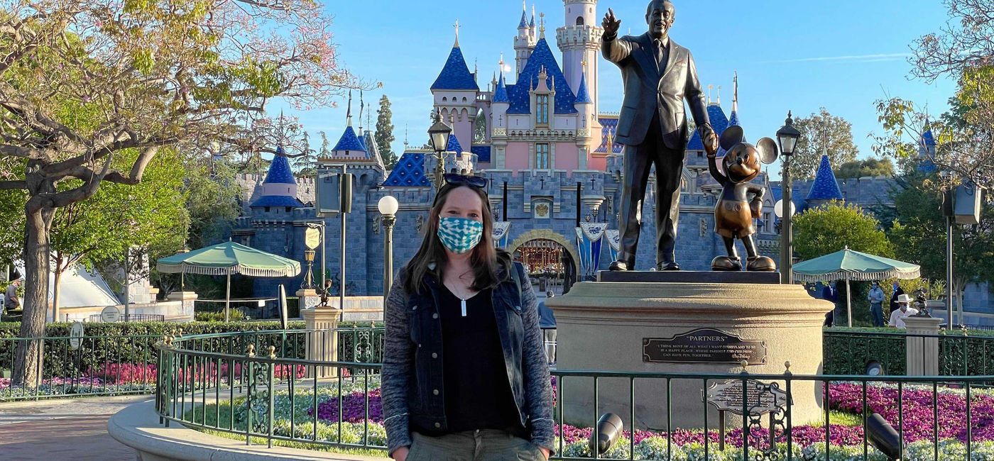 Image: Masks are required for Disneyland's reopening. (photo by Janeen Christoff)
