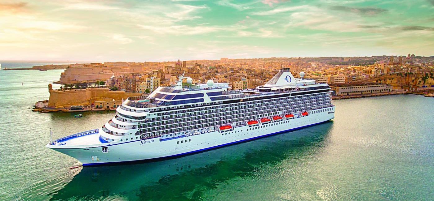 Image: Oceania Cruises' ship, Riviera, in Malta. (photo via Oceania Cruises) (Photo Credit: (photo via Oceania Cruises))