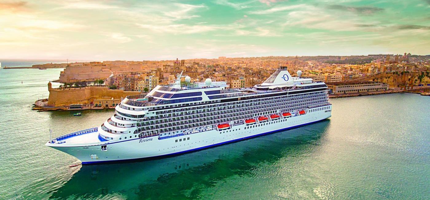 Image: ceania Cruises' ship, Riviera, in Malta. (photo via Oceania Cruises) ((photo via Oceania Cruises))