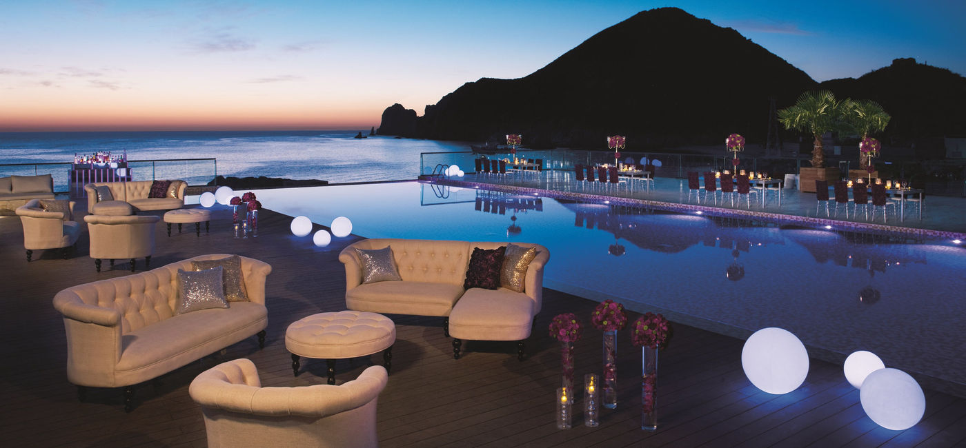 Image: A private event set up at Breathless Cabo San Lucas. (photo via AMResorts)