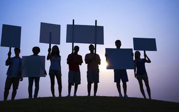 Protest, strike