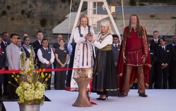 Viking Mars, christening, Viking christening, Viking Cruises, Viking Cruises naming ceremony