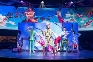 Cirque du Soleil performance aboard the MSC Meraviglia.