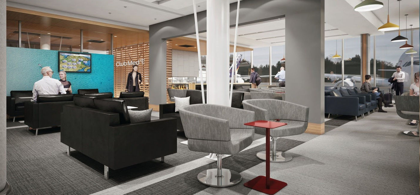 Image: Lounge Club Med à l'aéroport de Québec (Lounge Club Med à l'aéroport de Québec)