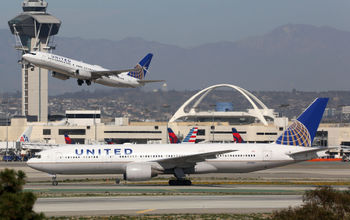United Airlines planes at LAX