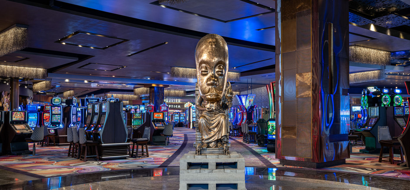 Image: "Oracle" by Sanford Biggers, located on the Aria casino floor. (photo courtesy of MGM Resorts International)