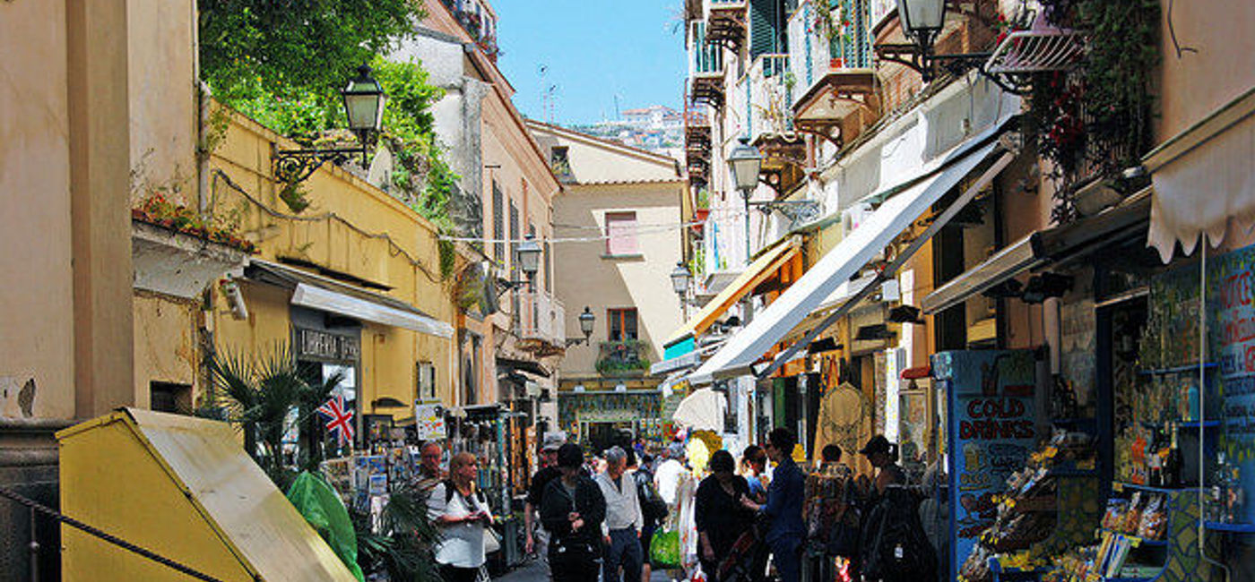 Image: PHOTO: A view of the narrow streets of charming Sorrento. (photo via Flickr/Harvey Barrison) 
