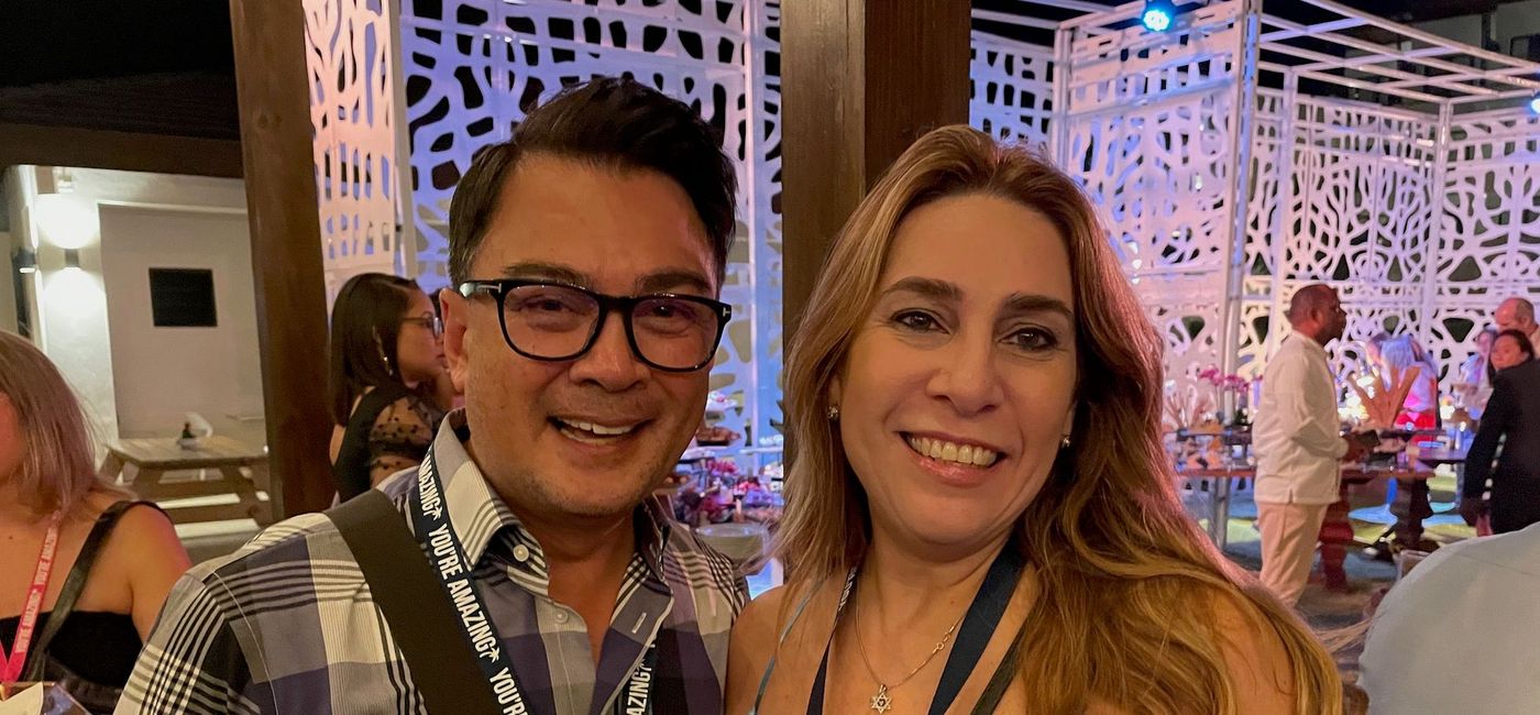 Image: Carlo Trinidad, Western Canada BDM and Carolina Bellina, Senior Director, Canadian sales. (Bruce Parkinson)