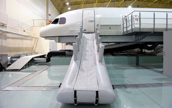 Aircraft emergency slide.