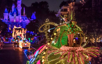 Disneyland, Main Street, electrical, parade, Tinkerbell, castle