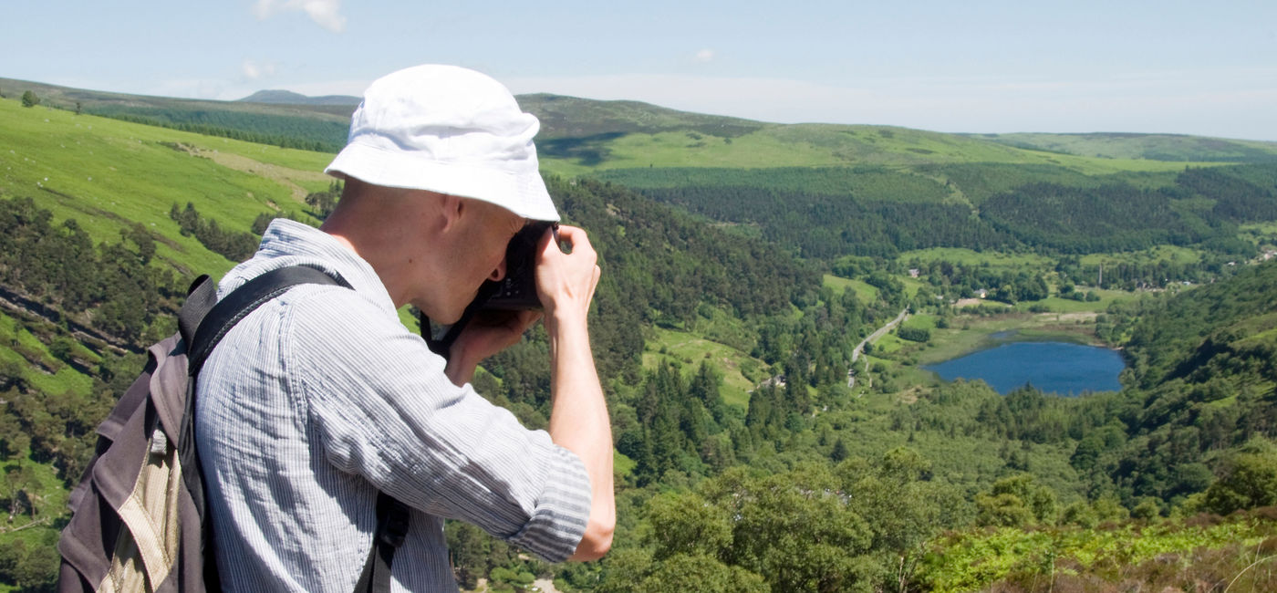 Image:  PHOTO: A photographer taking pictures in Ireland (photo courtesy of CIE Tours)