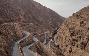 Dades Gorge in Dades Valley in Morocco.