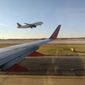 Delta plane taking off, Atlanta airport