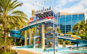Disneyland Hotel Monorail waterslides