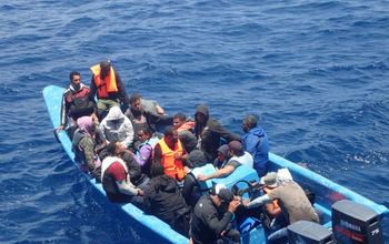 Carnival Spirit rescued 24 people stranded on a small boat in the Caribbean Sea