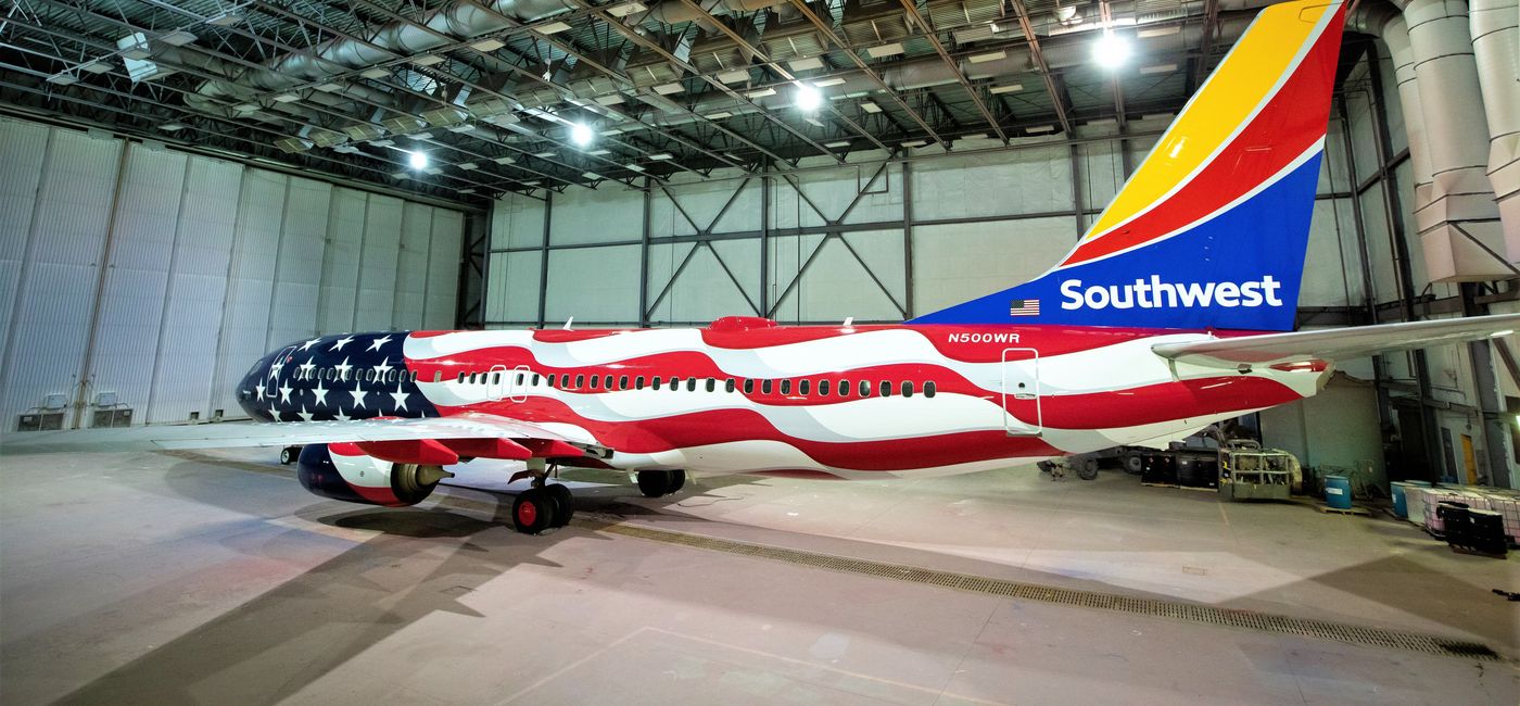 Image: Southwest Airlines' new Freedom One livery. (photo by Stephen Keller, Southwest Airlines)
