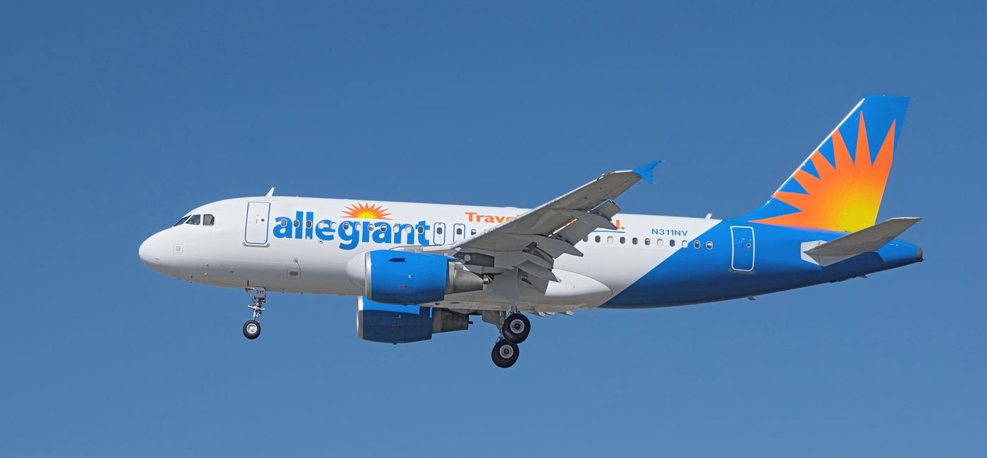 Image: PHOTO: Allegiant Airbus on approach to LAX. (photo via Angel Di Bilio/iStock Editorial/Getty Images Plus)