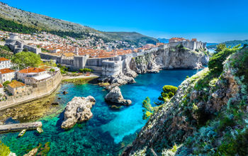 Croatian City of Dubrovnik on the Adriatic coast