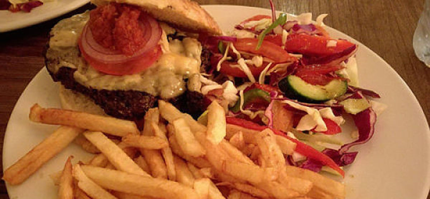 Image: PHOTO: Camel burger, Cafe Clock, Marrakesh, Morocco. (photo by Worldwide Scott)