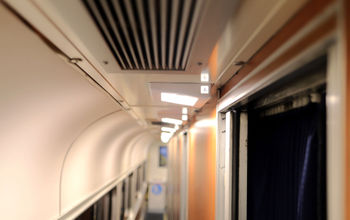 Sleeping car bedroom of Amtrak.