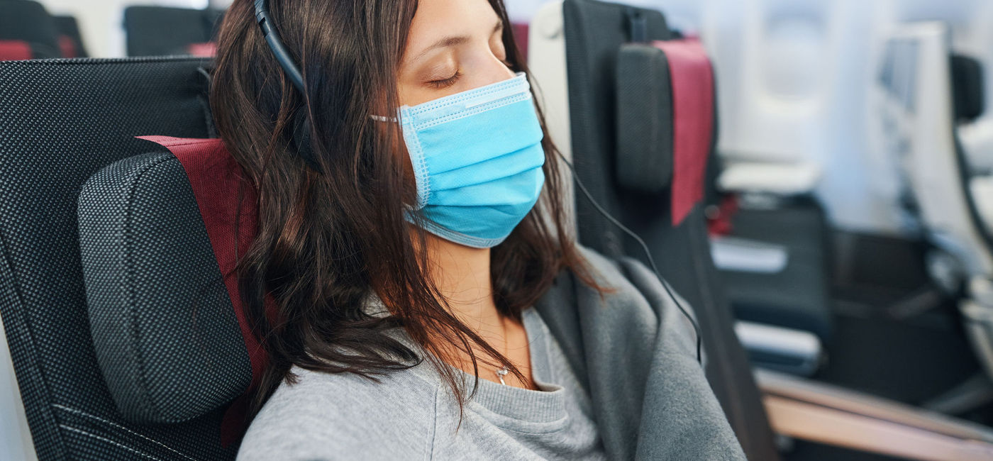 Image: Face masks are mandated aboard flights amid COVID-19. (photo via iStock/Getty Images Plus/Viktor_Gladkov)
