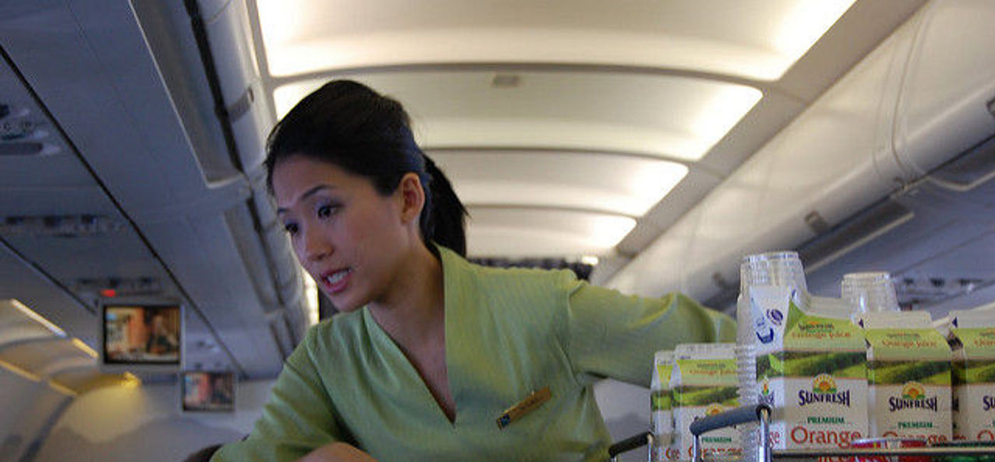 Image: PHOTO: Flight attendants have an eye on you. (Photo via Flickr/George Parrilla) 