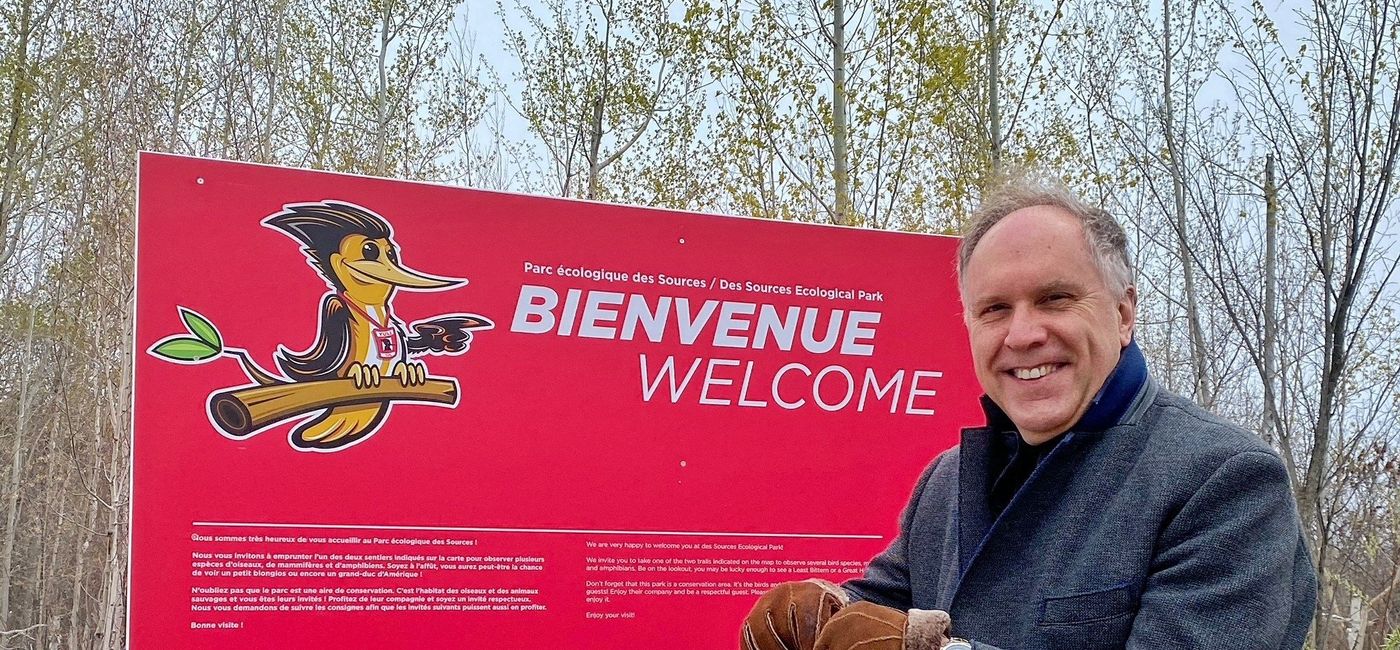 Image: Philippe Rainville, président-directeur général d'ADM, inaugure le Parc écologique des Sources à YUL (PHOTO: courtoisie d'ADM)