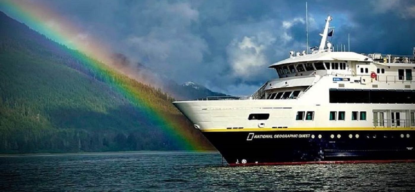 Image: A rainbow over the National Geographic Quest in Alaska was captured on film by Lindblad Expeditions Founder and Co-Chair Sven Lindblad. (Photo via Lindblad Expeditions)