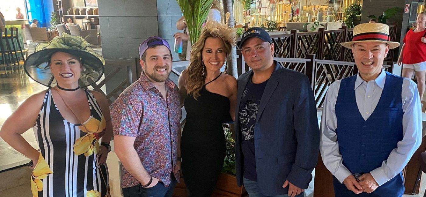 Image: "Hats Off To You" event at Wyndham Alltra Resort in Cancun. (photo via Andrea Wright, Playa Hotels & Resorts)